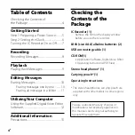 Preview for 4 page of Sony ICD-PX720 Quick Start Manual