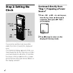 Preview for 6 page of Sony ICD-PX720 Quick Start Manual