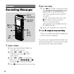 Preview for 8 page of Sony ICD-PX720 Quick Start Manual