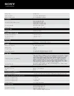 Preview for 2 page of Sony ICD-PX820D - Ic Recorder Specifications