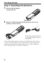 Предварительный просмотр 6 страницы Sony ICD-S7 Operating Instructions Manual