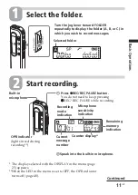 Предварительный просмотр 11 страницы Sony ICD-S7 Operating Instructions Manual