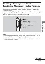 Предварительный просмотр 37 страницы Sony ICD-S7 Operating Instructions Manual