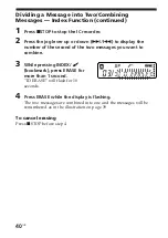 Предварительный просмотр 40 страницы Sony ICD-S7 Operating Instructions Manual