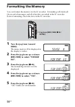 Предварительный просмотр 50 страницы Sony ICD-S7 Operating Instructions Manual