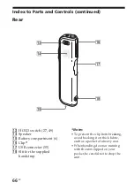 Предварительный просмотр 66 страницы Sony ICD-S7 Operating Instructions Manual