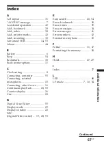 Предварительный просмотр 67 страницы Sony ICD-S7 Operating Instructions Manual