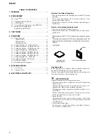 Preview for 2 page of Sony ICD-S7 Service Manual