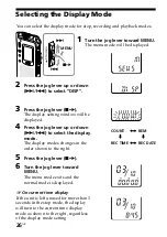 Предварительный просмотр 26 страницы Sony ICD-ST10 - Icd Recorder Operating Instructions Manual