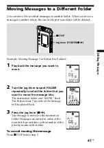 Предварительный просмотр 41 страницы Sony ICD-ST10 - Icd Recorder Operating Instructions Manual