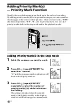 Предварительный просмотр 42 страницы Sony ICD-ST10 - Icd Recorder Operating Instructions Manual