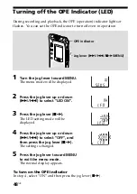 Предварительный просмотр 48 страницы Sony ICD-ST10 - Icd Recorder Operating Instructions Manual