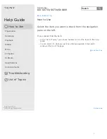 Preview for 9 page of Sony ICD-SX1000 Help Manual