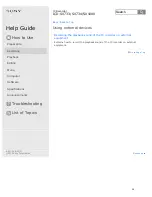 Preview for 47 page of Sony ICD-SX1000 Help Manual