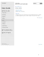 Preview for 58 page of Sony ICD-SX1000 Help Manual