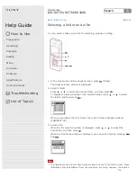 Preview for 120 page of Sony ICD-SX1000 Help Manual