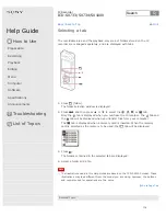 Preview for 122 page of Sony ICD-SX1000 Help Manual