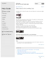 Preview for 130 page of Sony ICD-SX1000 Help Manual