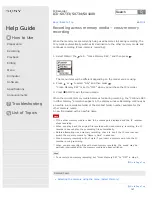 Preview for 155 page of Sony ICD-SX1000 Help Manual