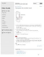 Preview for 163 page of Sony ICD-SX1000 Help Manual