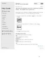 Preview for 167 page of Sony ICD-SX1000 Help Manual