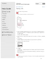 Preview for 187 page of Sony ICD-SX1000 Help Manual