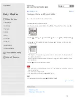 Preview for 190 page of Sony ICD-SX1000 Help Manual