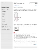 Preview for 192 page of Sony ICD-SX1000 Help Manual