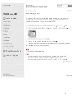 Preview for 201 page of Sony ICD-SX1000 Help Manual