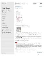 Preview for 202 page of Sony ICD-SX1000 Help Manual