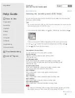 Preview for 206 page of Sony ICD-SX1000 Help Manual