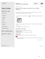 Preview for 215 page of Sony ICD-SX1000 Help Manual