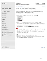 Preview for 218 page of Sony ICD-SX1000 Help Manual