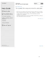 Preview for 261 page of Sony ICD-SX1000 Help Manual