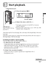 Предварительный просмотр 19 страницы Sony ICD-SX20 Operating Instructions Manual