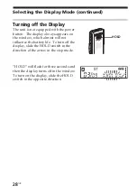 Предварительный просмотр 28 страницы Sony ICD-SX20 Operating Instructions Manual