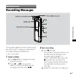 Предварительный просмотр 21 страницы Sony ICD-SX68 Marketing Operating Instructions Manual