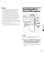 Предварительный просмотр 47 страницы Sony ICD-SX700 Operating Instructions Manual