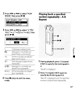 Предварительный просмотр 57 страницы Sony ICD-SX700 Operating Instructions Manual