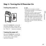 Preview for 15 page of Sony ICD-SX713/ICD-SX813 Operating Instructions Manual