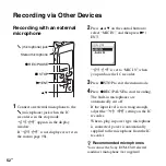 Preview for 52 page of Sony ICD-SX713/ICD-SX813 Operating Instructions Manual