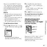 Preview for 61 page of Sony ICD-SX713/ICD-SX813 Operating Instructions Manual