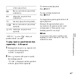 Preview for 67 page of Sony ICD-SX713/ICD-SX813 Operating Instructions Manual