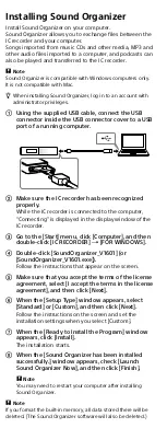 Preview for 9 page of Sony ICD-TX650 User Manual