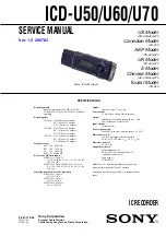 Предварительный просмотр 1 страницы Sony ICD-U70 Service Manual