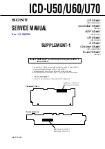 Предварительный просмотр 27 страницы Sony ICD-U70 Service Manual