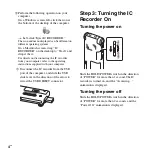 Предварительный просмотр 4 страницы Sony ICD-UX512F Quick Start Manual