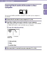 Предварительный просмотр 101 страницы Sony ICD-UX523 Operating Instructions Manual