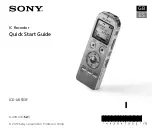 Sony ICD-UX533F Quick Start Manual preview