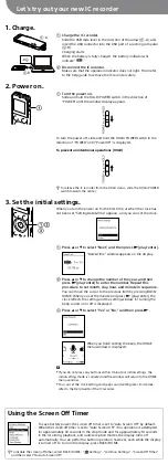 Preview for 3 page of Sony ICD-UX543 Quick Start Manual